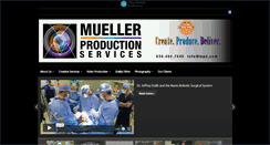 Desktop Screenshot of muellerproductionservices.com