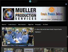 Tablet Screenshot of muellerproductionservices.com